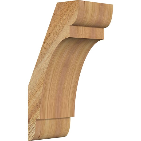 Ekena Millwork 6"W x 8"D x 16"H Olympic Rough Sawn Knee Brace, Western Red Cedar BRC06X08X16OLY00RWR - main
